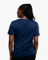 NIKE STRENGTH WOMEN'S TEE NAVY/WHITE